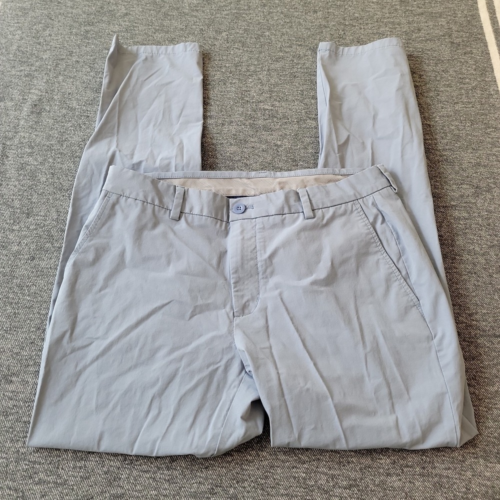 Vineyard Vines On The Go Pants OTG Men's 34x32 Blue Performance Golf Stretch